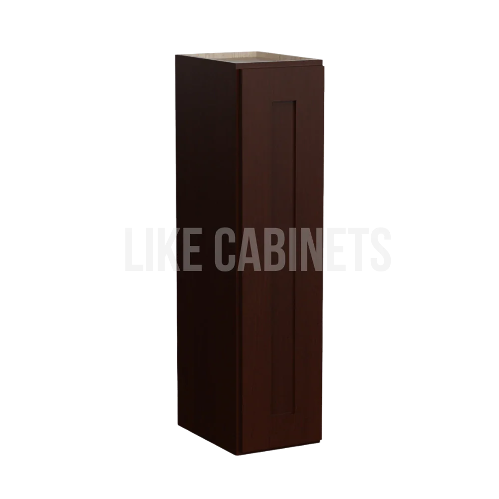 Shaker Espresso 36'' H 9"W Single Door Wall Cabinet