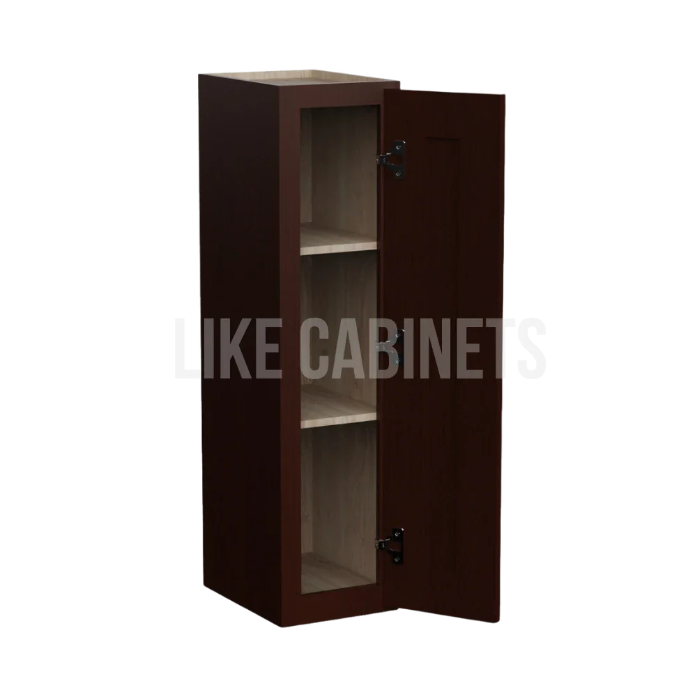 Shaker Espresso 36'' H 9"W Single Door Wall Cabinet