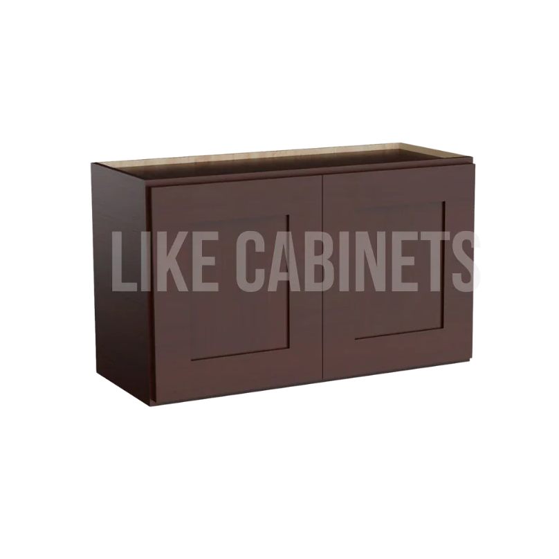 Shaker Espresso 18'' H Double Door Wall Cabinet