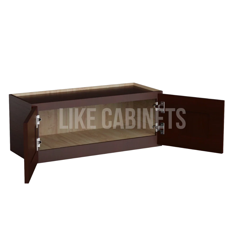 Shaker Espresso 12'' H Double Door Wall Cabinet