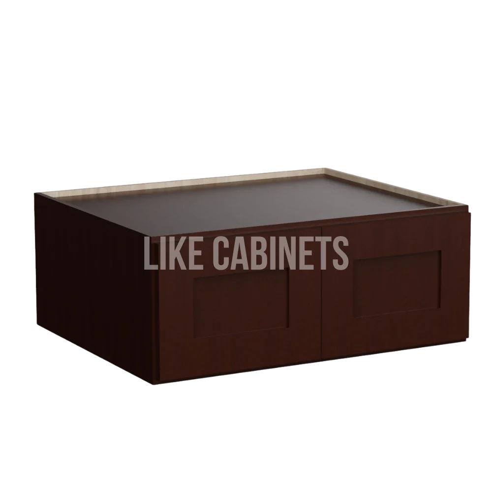 Shaker Espresso 30'' W Refrigerator Wall Cabinet 24'' Deep 12‘’ Height