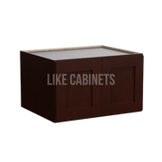 Shaker Espresso Refrigerator Wall Cabinet 30''W 24''D 18''H