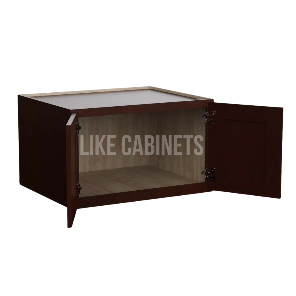 Shaker Espresso 30'' W Refrigerator Wall Cabinet 24'' Deep 18‘’ Height