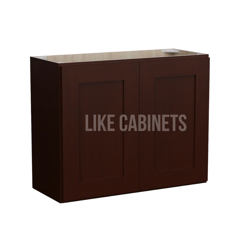 Shaker Espresso 24'' H Double Door Wall Cabinet