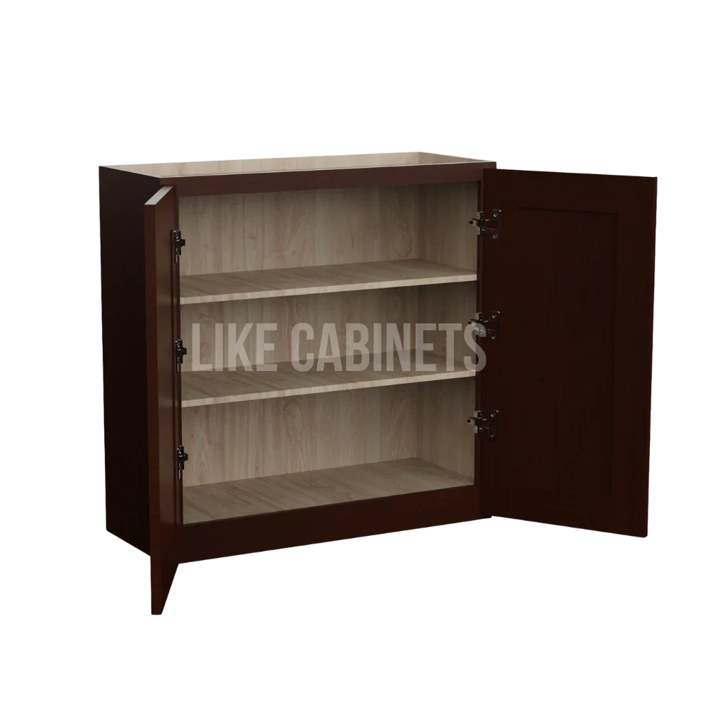 Espresso Shaker 30''H Double Door Wall Cabinet