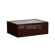 Shaker Espresso 33'' W Refrigerator Wall Cabinet 24'' Deep