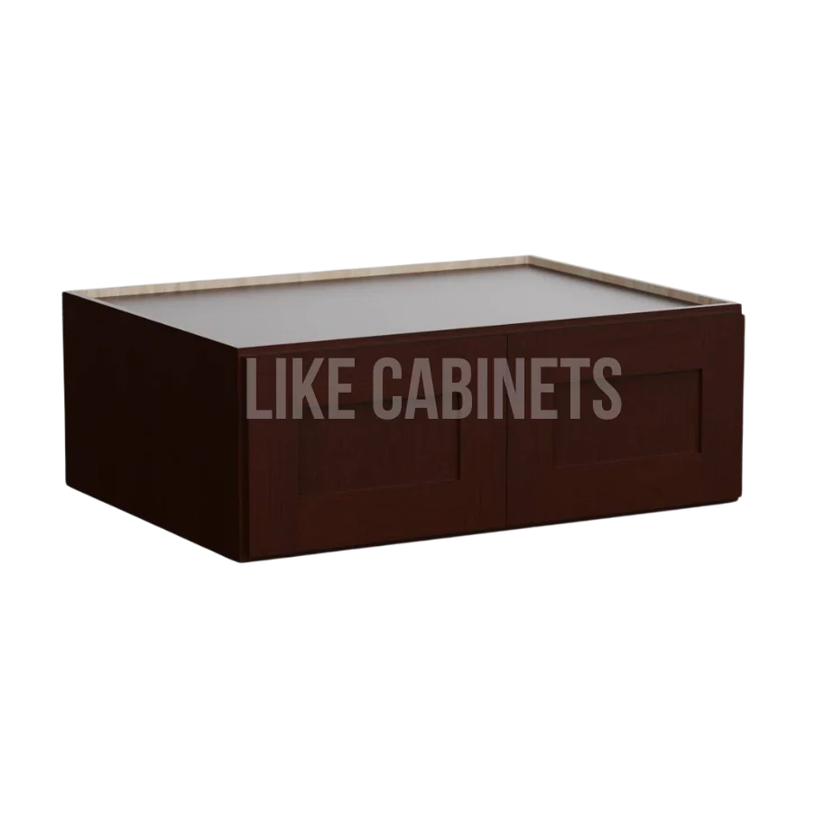Shaker Espresso Refrigerator Wall Cabinet 33''W 24''D 12''H