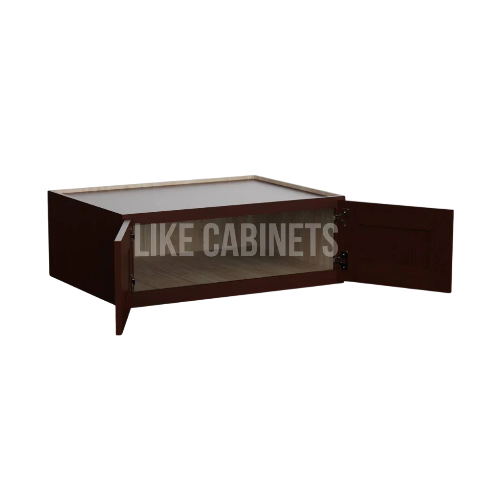 Shaker Espresso 33'' W Refrigerator Wall Cabinet 24'' Deep