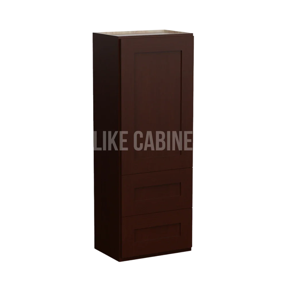 Espresso Shaker 18''W Wall With Drawer Cabinet