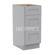 Shaker Gray Vanity Three Drawer Base Cabinet