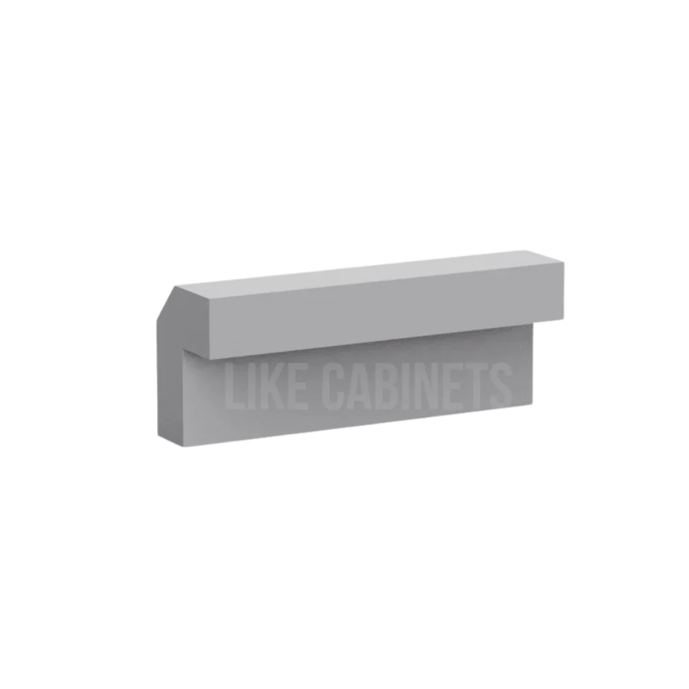 Shaker Gray Angle Light Rail Moulding