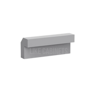 Shaker Gray Angle Light Rail Moulding