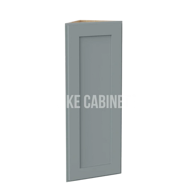 Gray Shaker 12'' W Angle Wall Cabinets