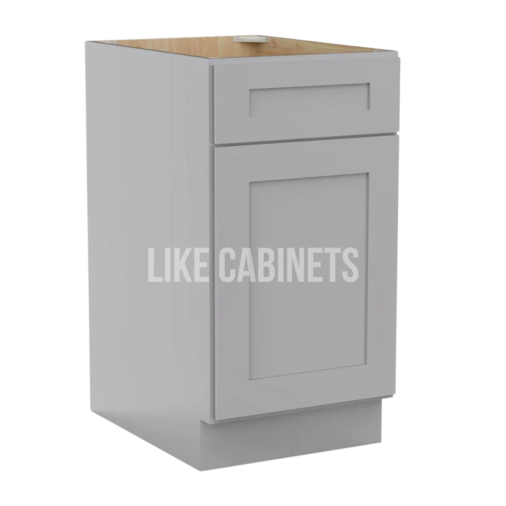 Gray Shaker Cabinet with Single Door & Drawer