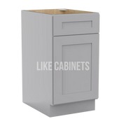Gray Shaker Cabinet with Single Door & Drawer