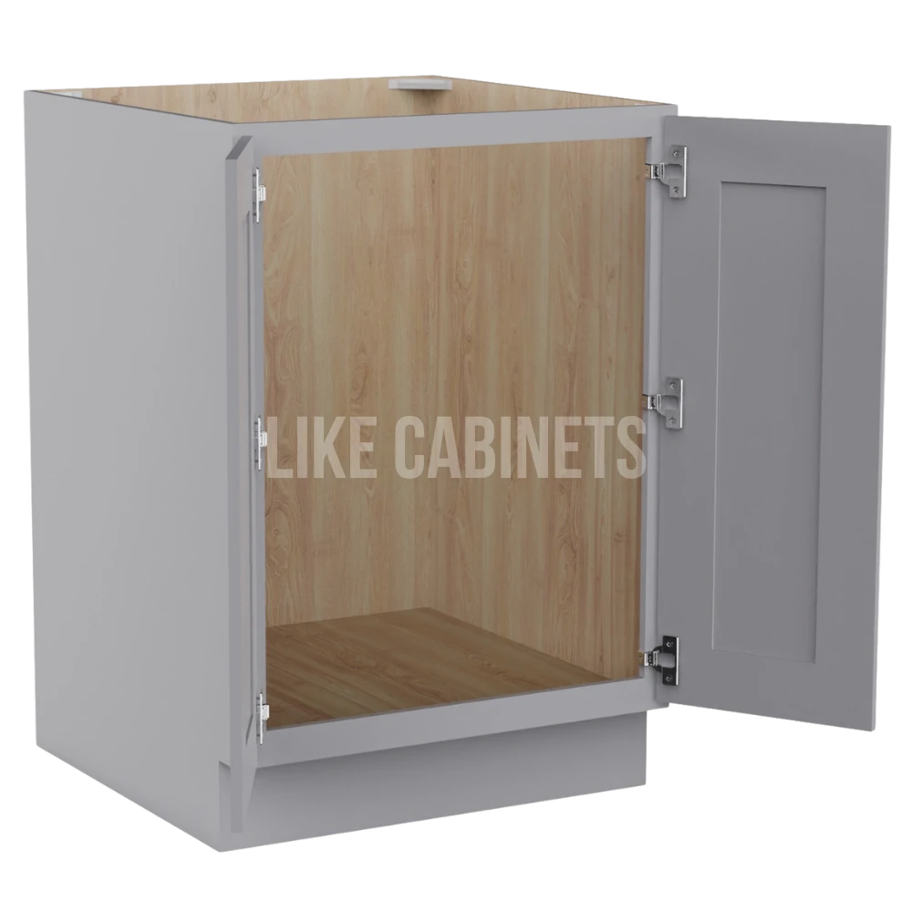 Shaker Gray Base Cabinet Base Cabinet Full Height Door