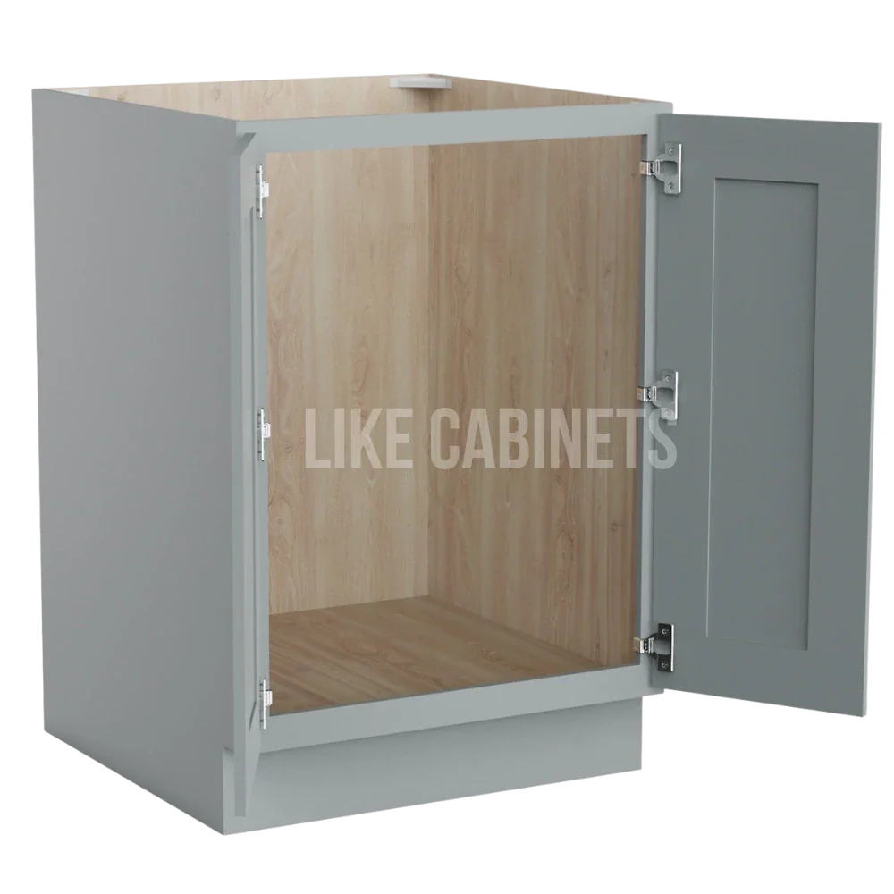 Shaker Gray Base Cabinet Base Cabinet Full Height Door