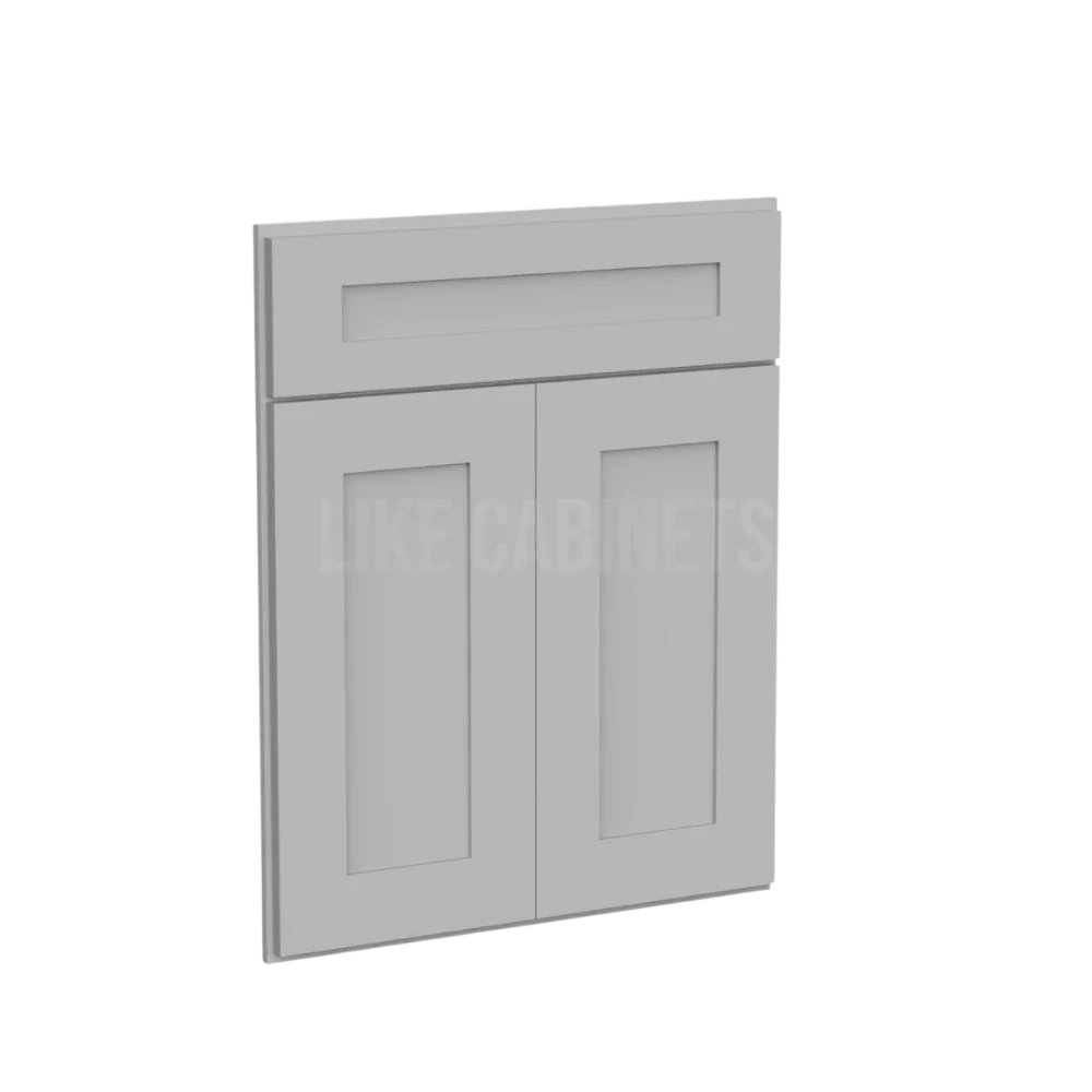 Shaker Gray Corner Sink Base Front