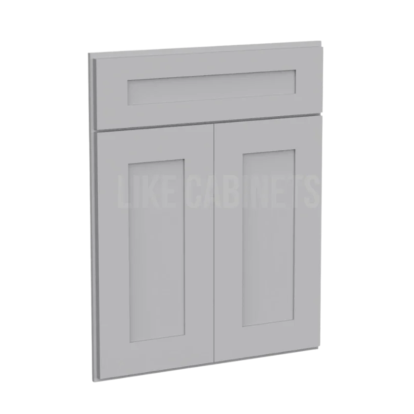 Shaker Gray Corner Sink Base Front