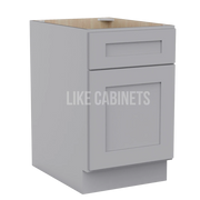 Shaker Gray Two Drawer Document File Base Cabinet