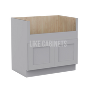 Shaker Gray Farmhouse Sink Base