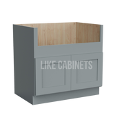 Shaker Gray Farmhouse Sink Base