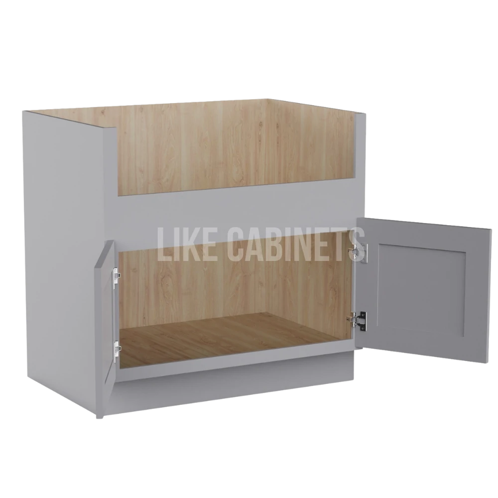 Shaker Gray Farmhouse Sink Base