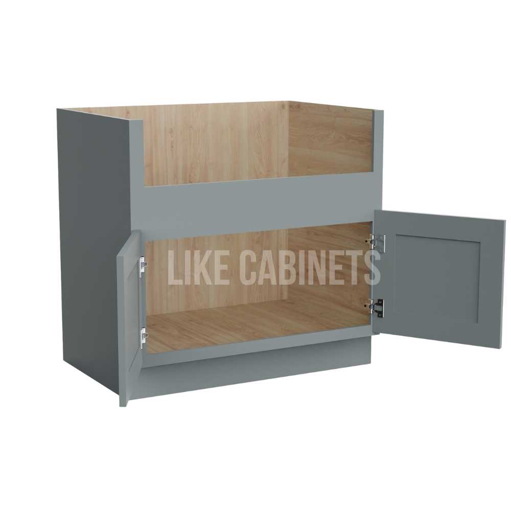 Shaker Gray Farmhouse Sink Base