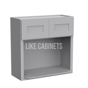 Shaker Gray Microwave Wall Cabinet
