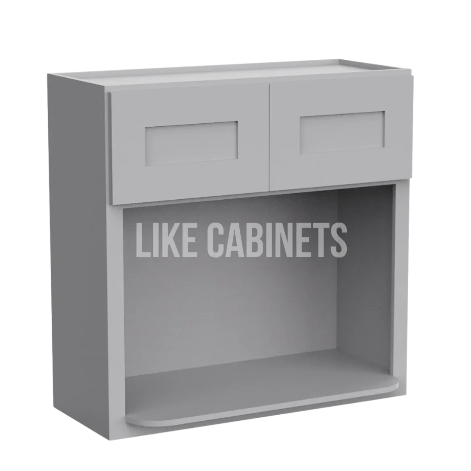Shaker Gray Microwave Wall Cabinet