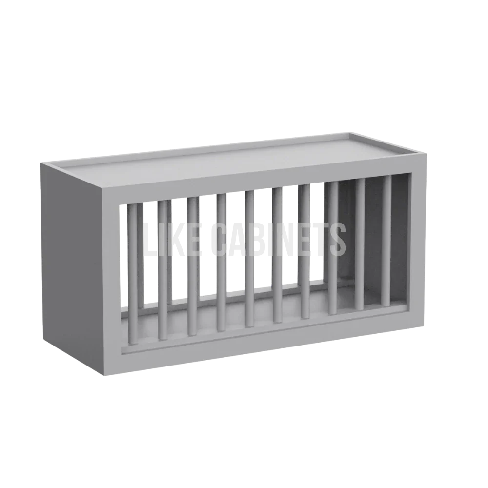 Shaker Gray Plate Rack