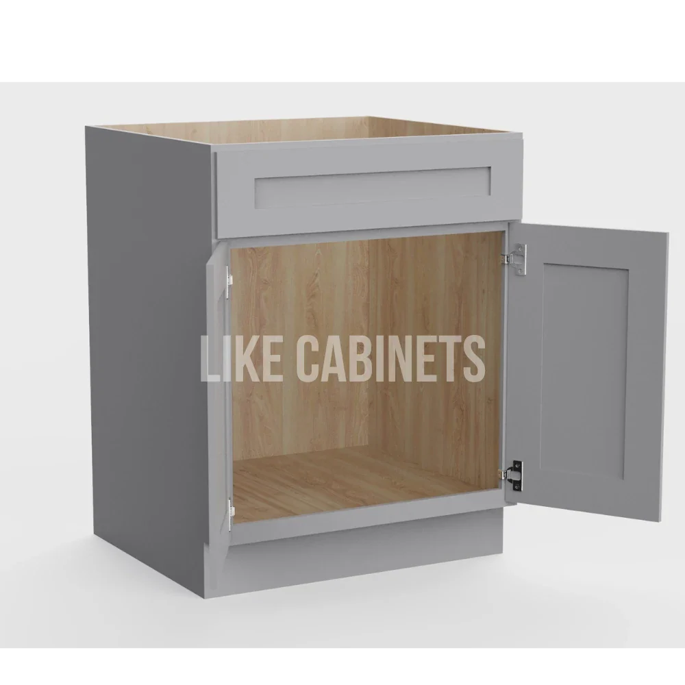 Gray Shaker Sink Base 27''