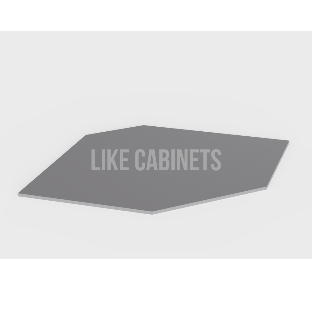 Shaker Gray Corner Sink Front Floor