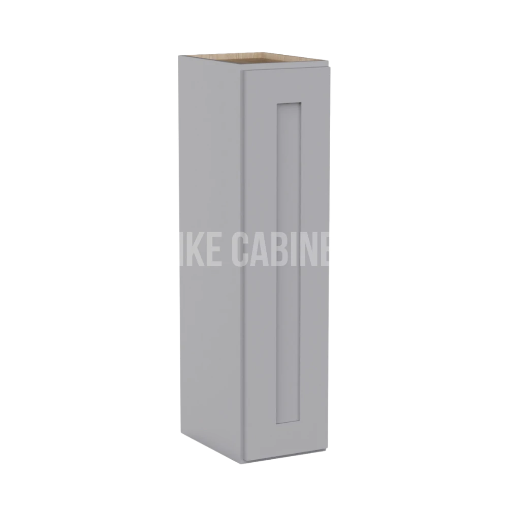 Shaker Gray 36'' H 9"W Single Door Wall Cabinet
