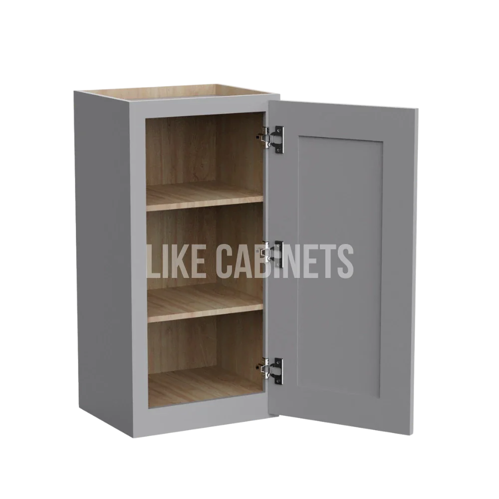 Shaker Gray 36'' H Single Door Wall Cabinet