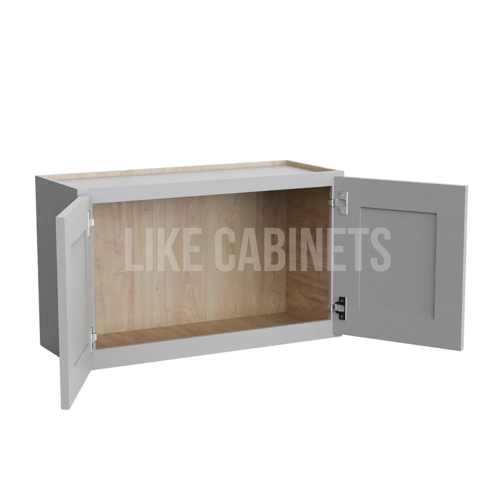 Shaker Gray 18'' H Double Door Wall Cabinet