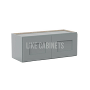 Shaker Gray 15'' H Double Door Wall Cabinet