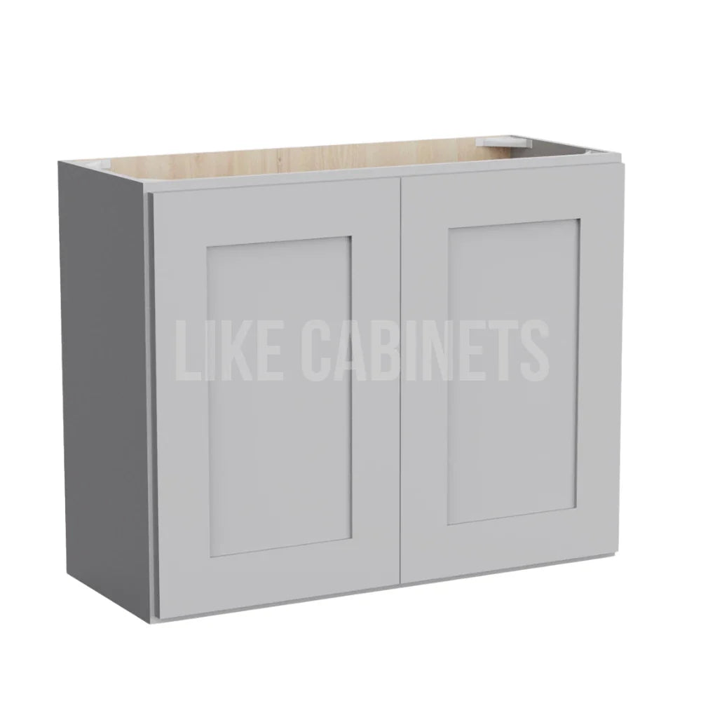 Shaker Gray 24'' H Double Door Wall Cabinet