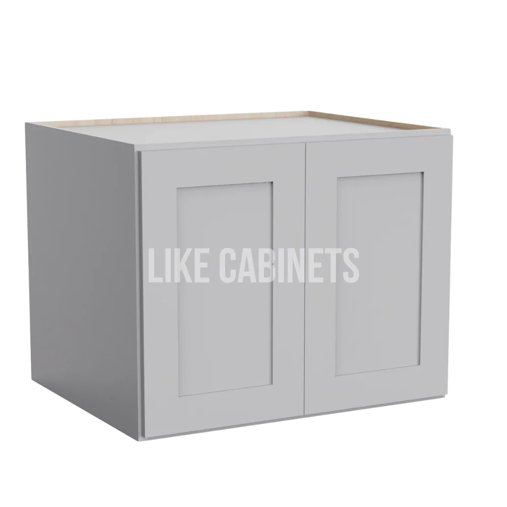 Gray Shaker 24'' H Refrigerator Wall Cabinet 24'' Deep