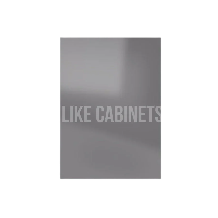 High  Gloss Gray Vanity Decorative Door Panel