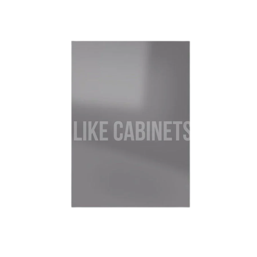High Gloss Gray Base Decorative Door Panel