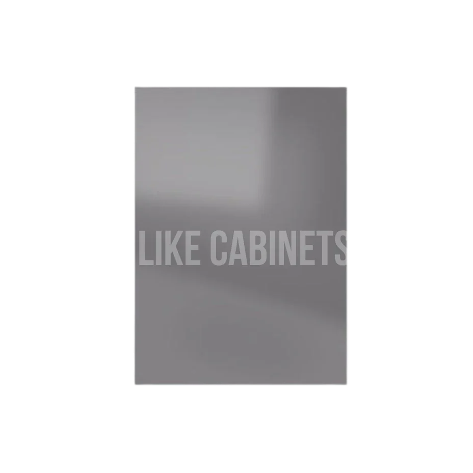 High Gloss Gray Base Decorative Door Panel