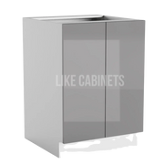 High Gloss Gray Base Cabinet Base Cabinet Full Height Door