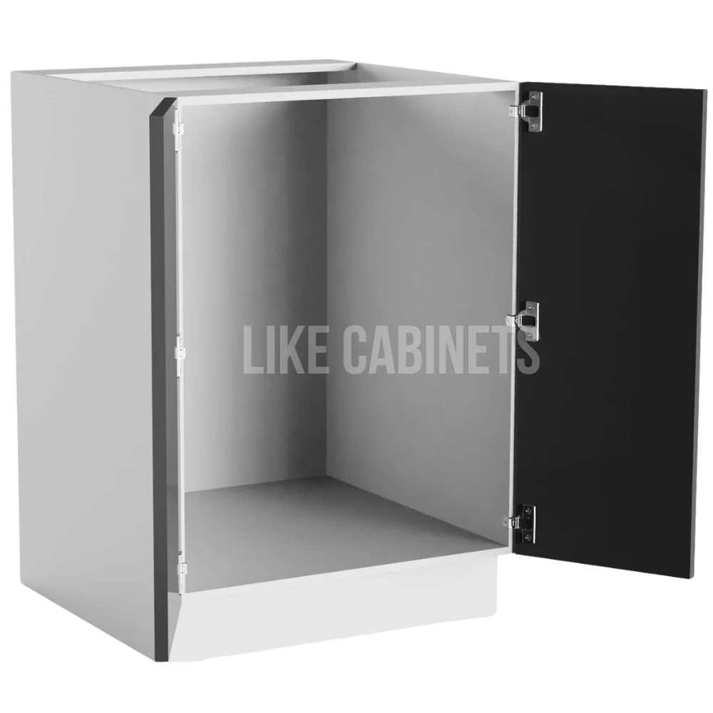 High Gloss Gray Base Cabinet Base Cabinet Full Height Door
