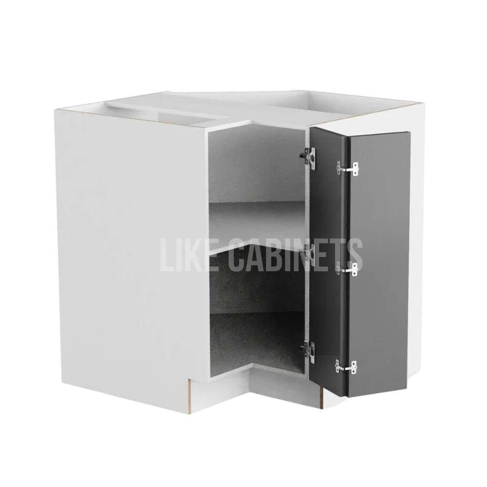 Frameless Gloss Gray Easy Reach Base Cabinet