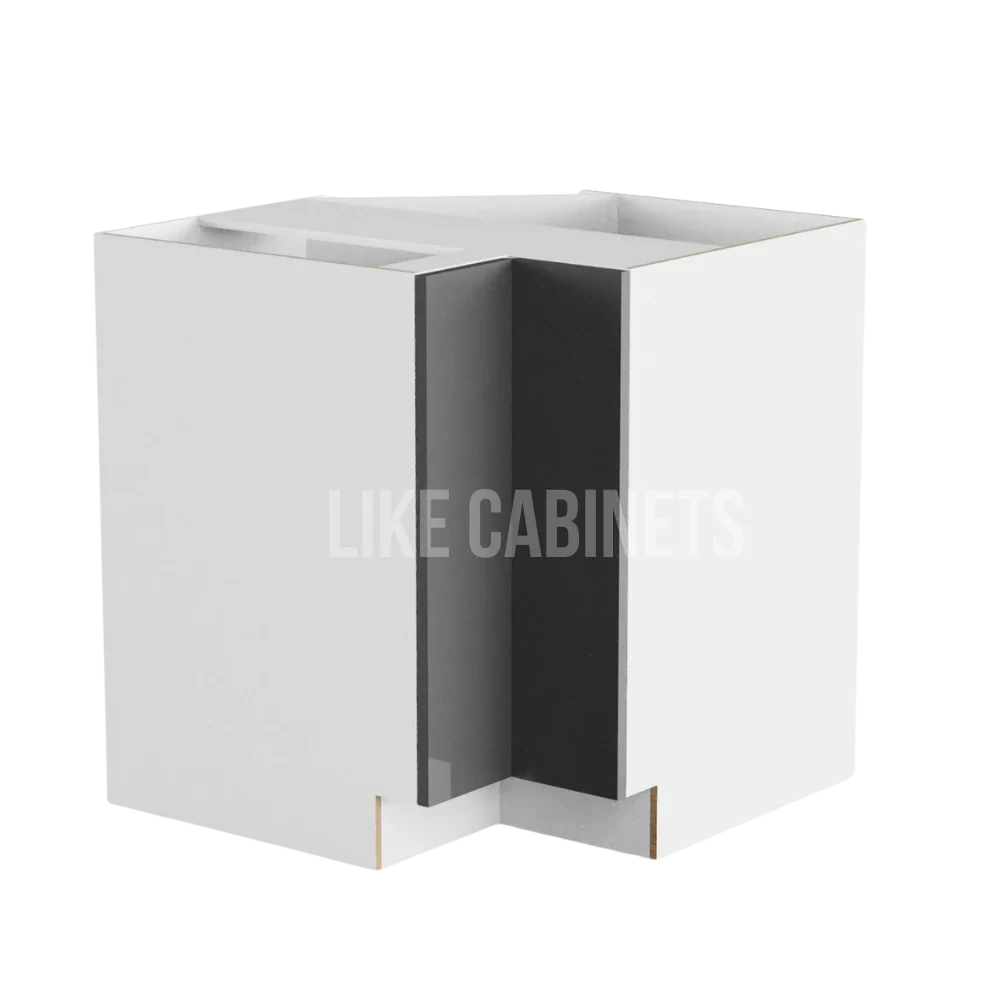 High Gloss Gray Lazy Susan Base Cabinet