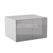 High Gloss Gray Refrigerator Wall Cabinet 30''W 24''D 18''H