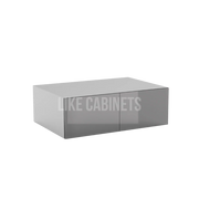 High Gloss Gray 36'' W Refrigerator Wall Cabinet 24'' Deep