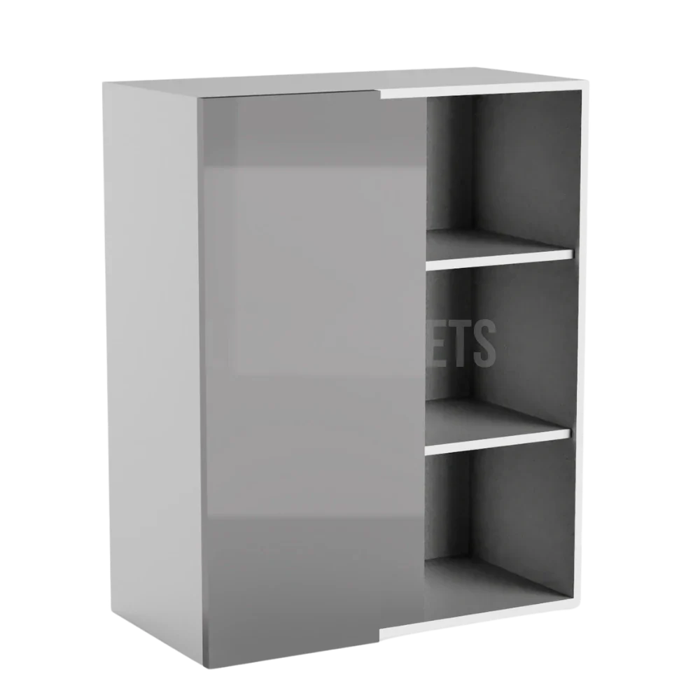 High Gloss Gray 30'' H Wall Blind Cabinet