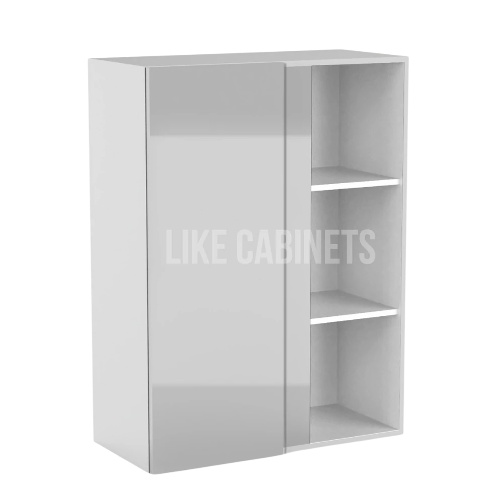 High Gloss Gray 36'' H Wall Blind Corner Cabinet